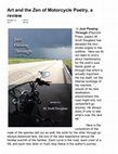 Research paper thumbnail of Art and the Zen of Motorcycle Poetry, a review