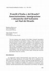 Research paper thumbnail of Fratelli d'Italia e del Brasile? Associazionismo, immigrazione e dinamiche dell'italianità nel Sud del Brasile