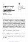 Research paper thumbnail of The A-bomb Victims' Plea for Cosmopolitan Commemoration: Toward Reconciliation and World Peace