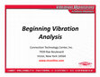 Research paper thumbnail of Beginning Vibration Analysis