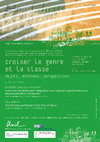 Research paper thumbnail of Programme Colloque international "Croiser le genre et la classe"