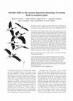 Research paper thumbnail of Variable shifts in the autumn migration phenology of soaring birds in southern Spain