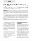 Research paper thumbnail of Evaluation of intercessory prayer as an intervention Study of the Therapeutic Effects of Intercessory Prayer (STEP): Study design and research methods