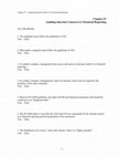 Research paper thumbnail of Chapter 07 Auditing Internal Control over Financial Reporting True / False Questions