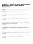 Research paper thumbnail of Arial Unicode MSTimesTimes New RomanSymbolArialChapter 7: Planning the Audit: Identifying and Responding to the Risks of Material MisstatementChapter 7: Planning the Audit: Identifying and Responding to the Risks of Material Misstatement