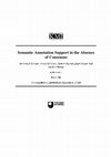 Research paper thumbnail of Semantic Annotation Support in the Absence of Consensus