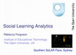 Research paper thumbnail of Social learning analytics