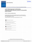 Research paper thumbnail of A Life Table Approach to Estimating Disproportionate Minority Contact in the Juvenile Justice System