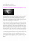 Research paper thumbnail of Tra profanazioni e re-incantamenti: la ninnananna sul mistero doloroso di Lav Diaz