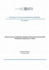 Research paper thumbnail of Domestic resource mobilisation strategies of National Non-Governmental Development Organisations in Ghana