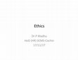 Research paper thumbnail of Ethics