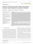 Research paper thumbnail of Root traits of European Vicia faba cultivars – Using machine learning to explore adaptations to agroclimatic conditions