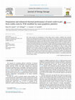 Research paper thumbnail of Preparation and enhanced thermal performance of novel (solid to gel) form-stable eutectic PCM modified by nano-graphene platelets