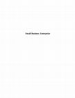 Research paper thumbnail of Small Business Enterprise