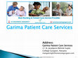 Research paper thumbnail of Garima Patient Care Services