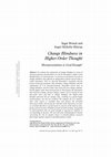 Research paper thumbnail of Change blindness in higher-order thought: Misrepresentation or good enough?