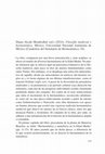 Research paper thumbnail of Reseña: "Diana Alcalá Mendizábal (ed.) (2014), Filosofía medieval y hermenéutica".