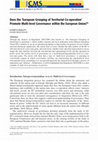 Research paper thumbnail of Does the ‘European Grouping of Territorial Co-operation’ Promote Multi-level Governance within the European Union?