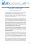 Research paper thumbnail of Bolsa Família y 'Progresa/Oportunidades/Prospera': ¿Reformas consensuadas