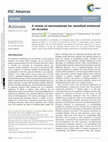 Research paper thumbnail of A review of nanomaterials for nanofluid enhanced oil recovery