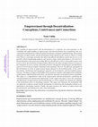 Research paper thumbnail of Empowerment through Decentralization: Conceptions, Contrivances and Connections