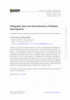 Research paper thumbnail of Holographic flows and thermodynamics of Polyakov loop impurities