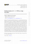 Research paper thumbnail of Partition function of N = 2 * SYM on a large four-sphere