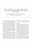 Research paper thumbnail of Eszter Bánffy et al.: Buried in mud, buried in clay: specially arranged settlement burials from in and around the Danubian Sárköz, Neolithic southern Hungary