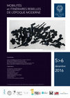 Research paper thumbnail of Affiche ; Journées de la Villa Finaly, 5-6 décembre 2016, Mobilités et itinéraires rebelles ; Barricade, estampe carborundum technique mixte, Véronique Lagarde