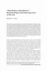 Research paper thumbnail of "Mad Mothers, Bad Mothers": Resisting Stigma and Embracing Grace as Dis-ease