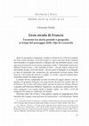 Research paper thumbnail of GRAN STRADA DI FRANCIA  Excursus tra storia postale e geografia  dai tempi di Leonardo all'Ottocento