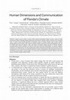 Research paper thumbnail of Human Dimensions and Communication of Florida's Climate