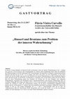 Research paper thumbnail of Husserl und Brentano zum Problem der inneren Wahrnehmung