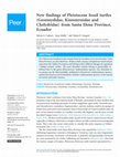 Research paper thumbnail of New findings of Pleistocene fossil turtles (Geoemydidae, Kinosternidae and Chelydridae) from Santa Elena Province, Ecuador