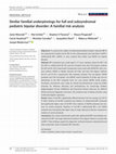 Research paper thumbnail of Similar familial underpinnings for full and subsyndromal pediatric bipolar disorder: A familial risk analysis