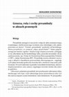 Research paper thumbnail of Geneza, rola i cechy preambuły w aktach prawnych