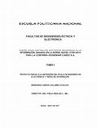 Research paper thumbnail of DISEÑO DE UN SISTEMA DE GESTIÓN DE SEGURIDAD DE LA 
INFORMACIÓN, BASADO EN LA NORMA ISO/IEC 27001:2013 
PARA LA COMPAÑÍA ARONEM AIR CARGO S.A.