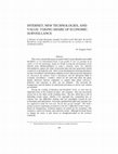 Research paper thumbnail of Internet, New Technologies, and Value: Taking Share of Economic Surveillance