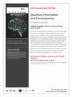 Research paper thumbnail of 20% Discount flyer "Quantum Information and Consciousness: A Gentle Introduction"