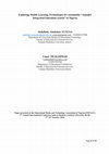 Research paper thumbnail of Exploring Mobile Learning Technologies for sustainable " Almajiri Integrated Education system " in Nigeria