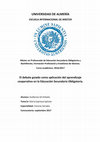 Research paper thumbnail of El debate guiado como aplicación del aprendizaje cooperativo en Educación Secundaria Obligatoria, Ciencias Sociales.