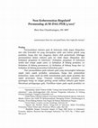 Research paper thumbnail of Non Koherensitas Regulatif Peraturan Menteri Perdagangan 16/M-DAG/PER/3/2017