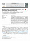 Research paper thumbnail of Natural radioactivity and groundwater quality assessment in the northern area of the Western Desert of Egypt