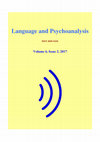 Research paper thumbnail of Language and Psychoanalysis Volume 6 Issue 2 (2017)