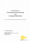 Research paper thumbnail of A Brief Introduction to Transcendental Phenomenology and Conceptual Mathematics