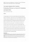 Research paper thumbnail of The Irregular Immigration Policy Conundrum: Problematizing ‘Effectiveness’ as a Frame for EU Criminalization and Expulsion Policies