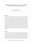 Research paper thumbnail of CONSTRUIR LA TECNOLOGÍA: EL CASO DE LA RESINA DE PINO EN FRANCIA, SIGLOS XVIII Y XIX