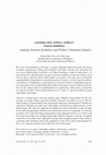 Research paper thumbnail of María Rosa Palazón, "¿Analogía entre estética y política? Génesis simbiótica" / Analogy between Aesthetics and Politics? Symbiotic Genesis