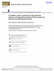 Research paper thumbnail of A childless urban renaissance? Age-selective patterns of population change in North American and German Metropolitan areas.