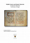 Research paper thumbnail of Inventory: Islamic Manuscripts and printed volumes in Otago [Full text]. pdf